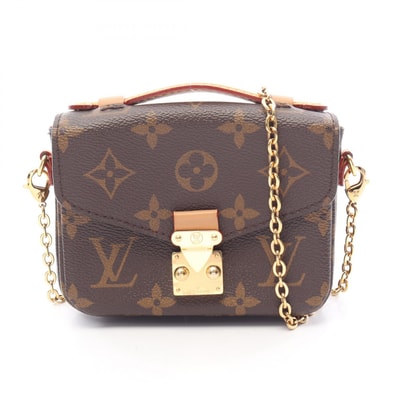 ルイ・ヴィトン LOUIS VUITTON ミクロ メティス モノグラム 2WAY ハンドバッグ バッグ PVCコーティングキャンバス レザー モノグラム レディース ブラウン系 M81267 【中古】