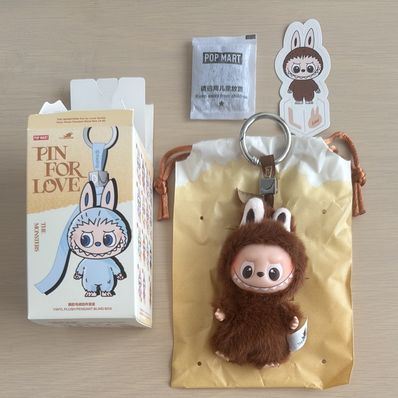 POP MART THE MONSTERS (LABUBU) Pin for Love Series-Vinyl Plush Pendant (A-M) L