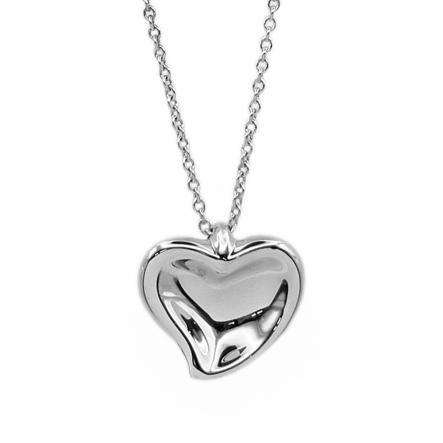 TIFFANY&Co. ティファニー カーブドハート ネックレス
ペンダント エルサペレッティ SV925 シルバー 新品仕上済 ユニセックス
【中古】