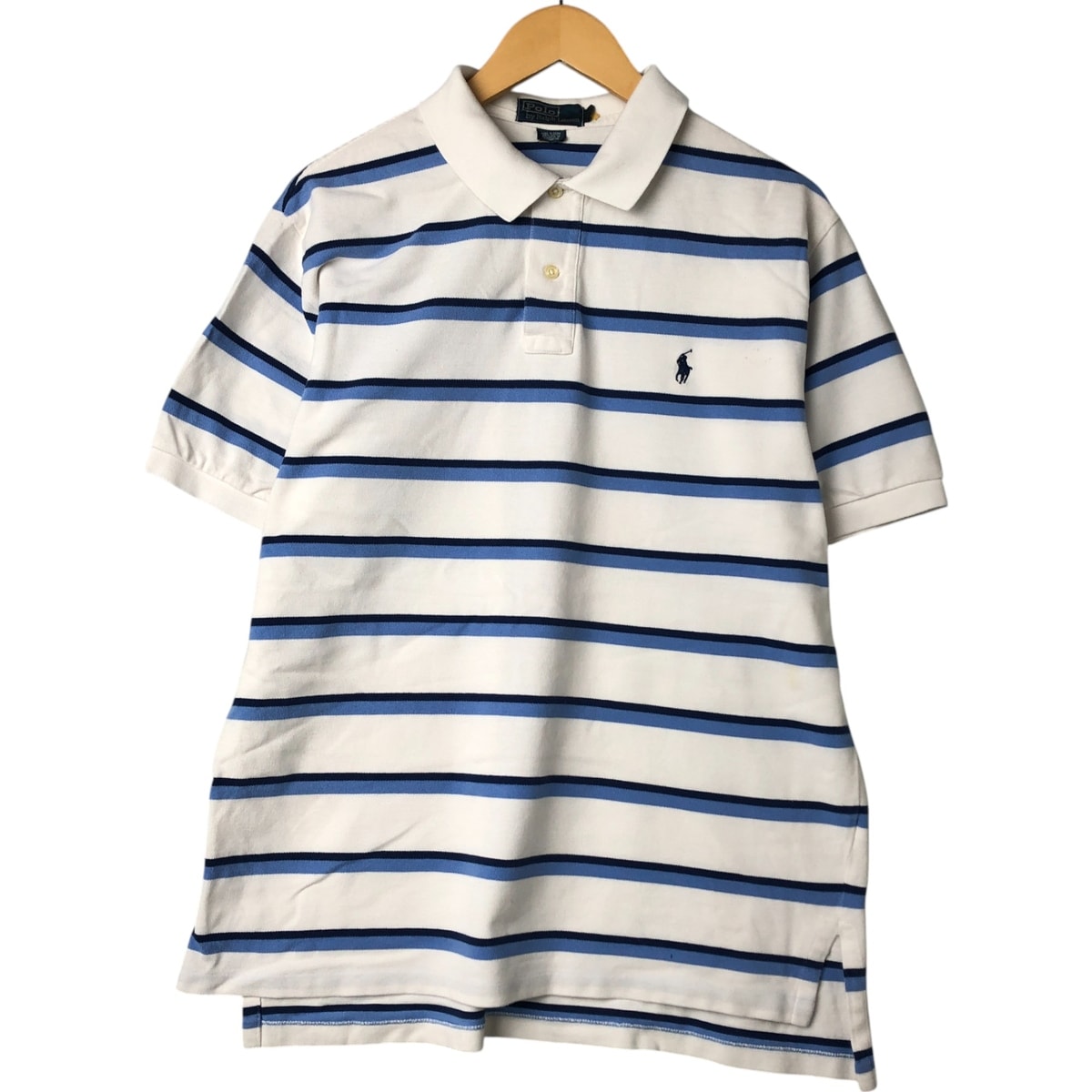古着 ラルフローレン Ralph Lauren POLO by Ralph Lauren 半袖 ボーダー ポロシャツ メンズXL相当/eaa547179