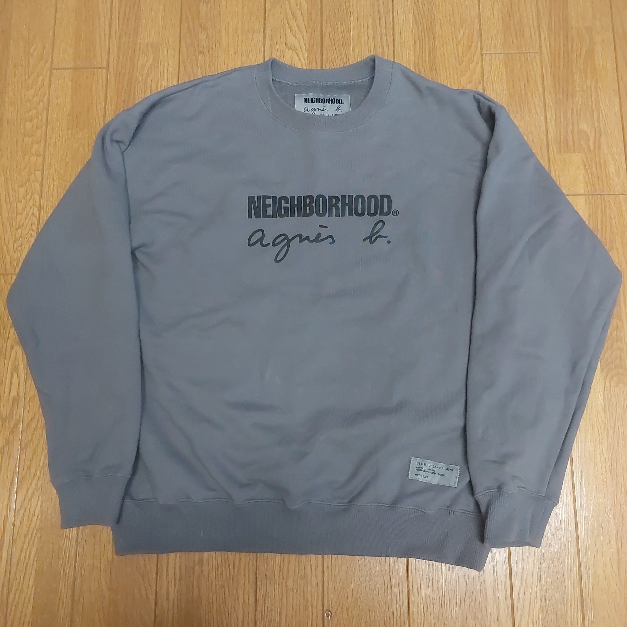 NEIGHBORHOOD x agnes b. Sweat Shirt LS "Gray"