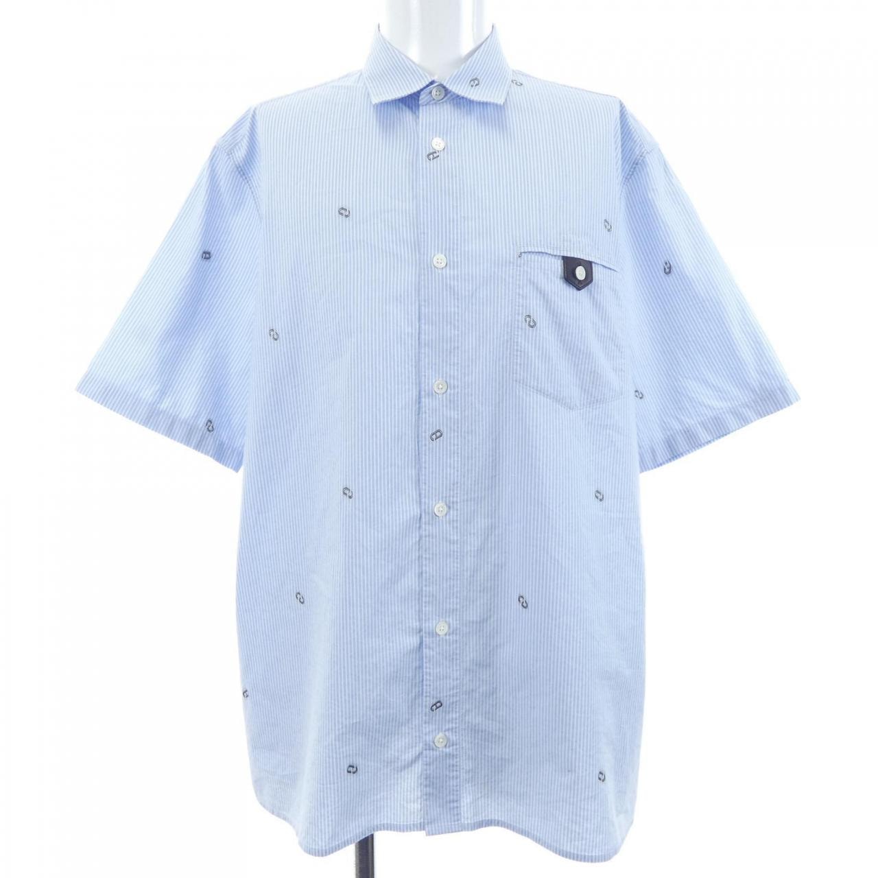 HERMES 半袖シャツ Sサイズ　断捨離① C (やや傷や汚れあり)】エルメス HERMES *11-5629 S/Sシャツ 42の中古