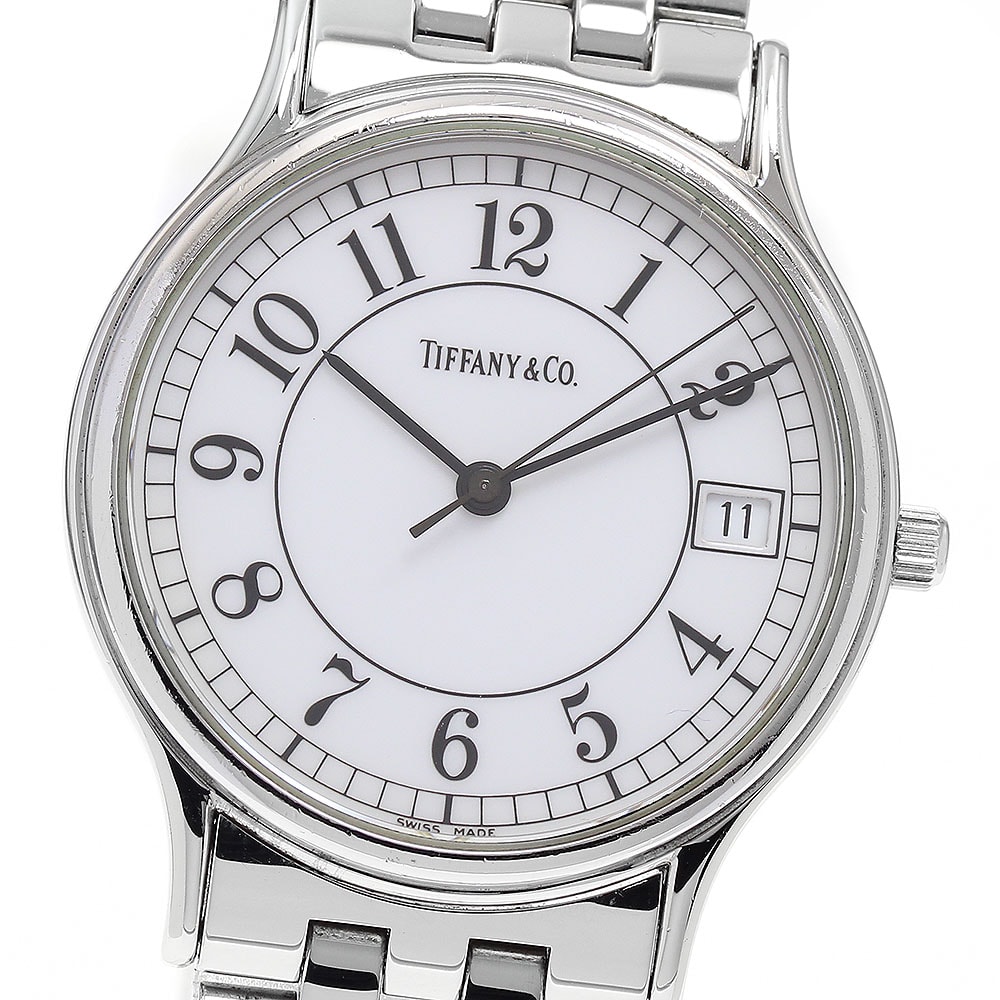 ★箱付き ティファニー クラシック ラウンド デイト メンズ 【中古】