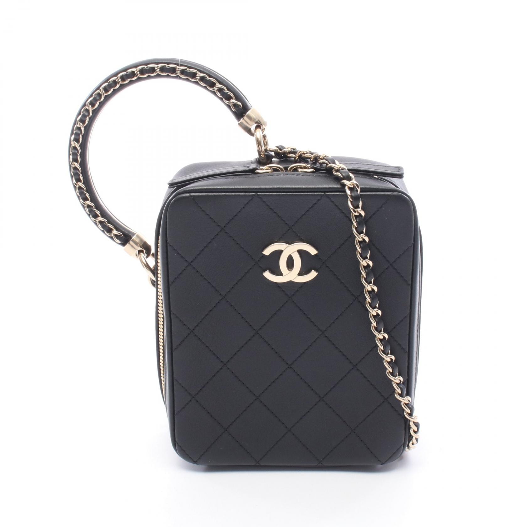 シャネル CHANEL マトラッセ ショルダーバッグ バッグ レザー レディース ブラック系 AS1753 【中古】