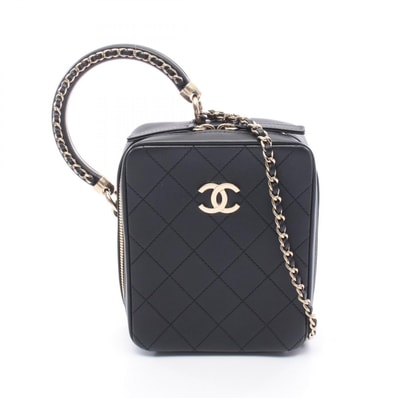 シャネル CHANEL マトラッセ ショルダーバッグ バッグ レザー レディース ブラック系 AS1753 【中古】