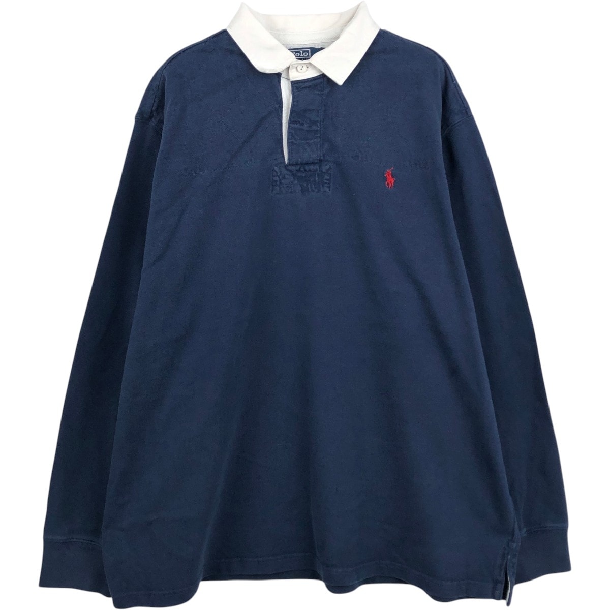 古着 ラルフローレン Ralph Lauren POLO by Ralph Lauren 長袖 ラガーシャツ メンズXL相当/eaa668826