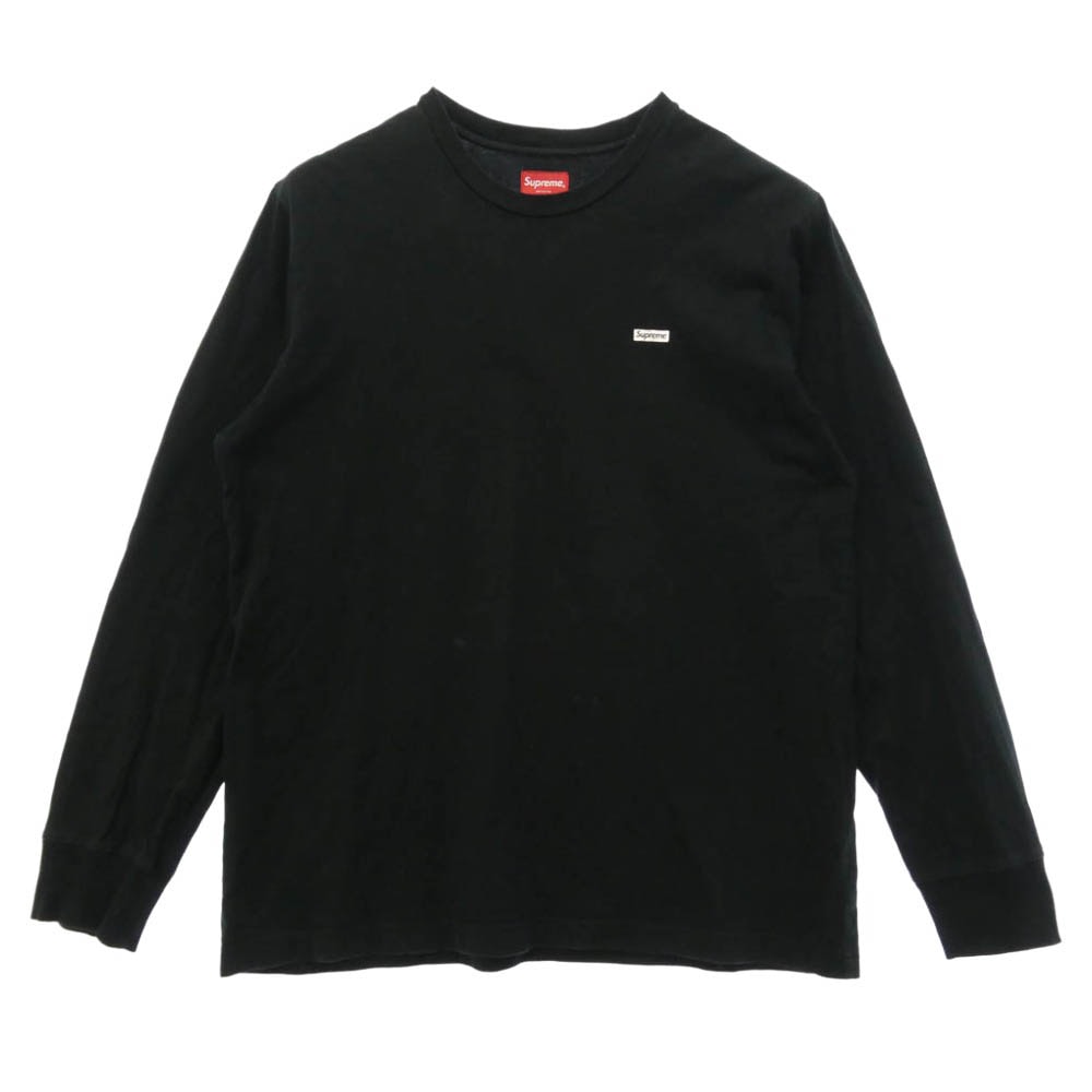 Supreme シュプリーム 17AW Metallic Box Logo L/S Tee メタリック ボックスロゴ 長袖 Tシャツ カットソー ブラック系 L【中古】