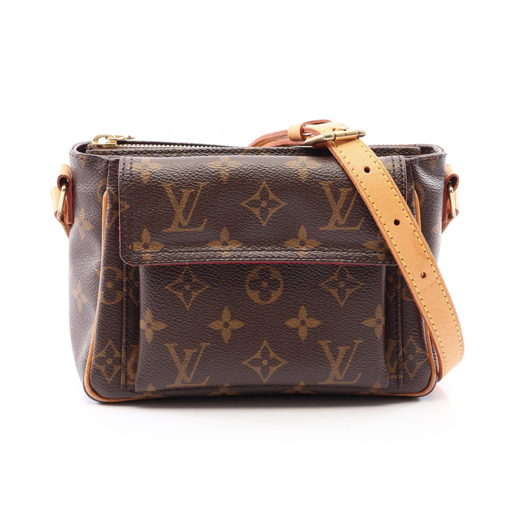ルイ・ヴィトン LOUIS VUITTON ヴィバシテPM ショルダーバッグ バッグ PVCコーティングキャンバス レザー モノグラム レディース ブラウン系 M51165 【中古】
