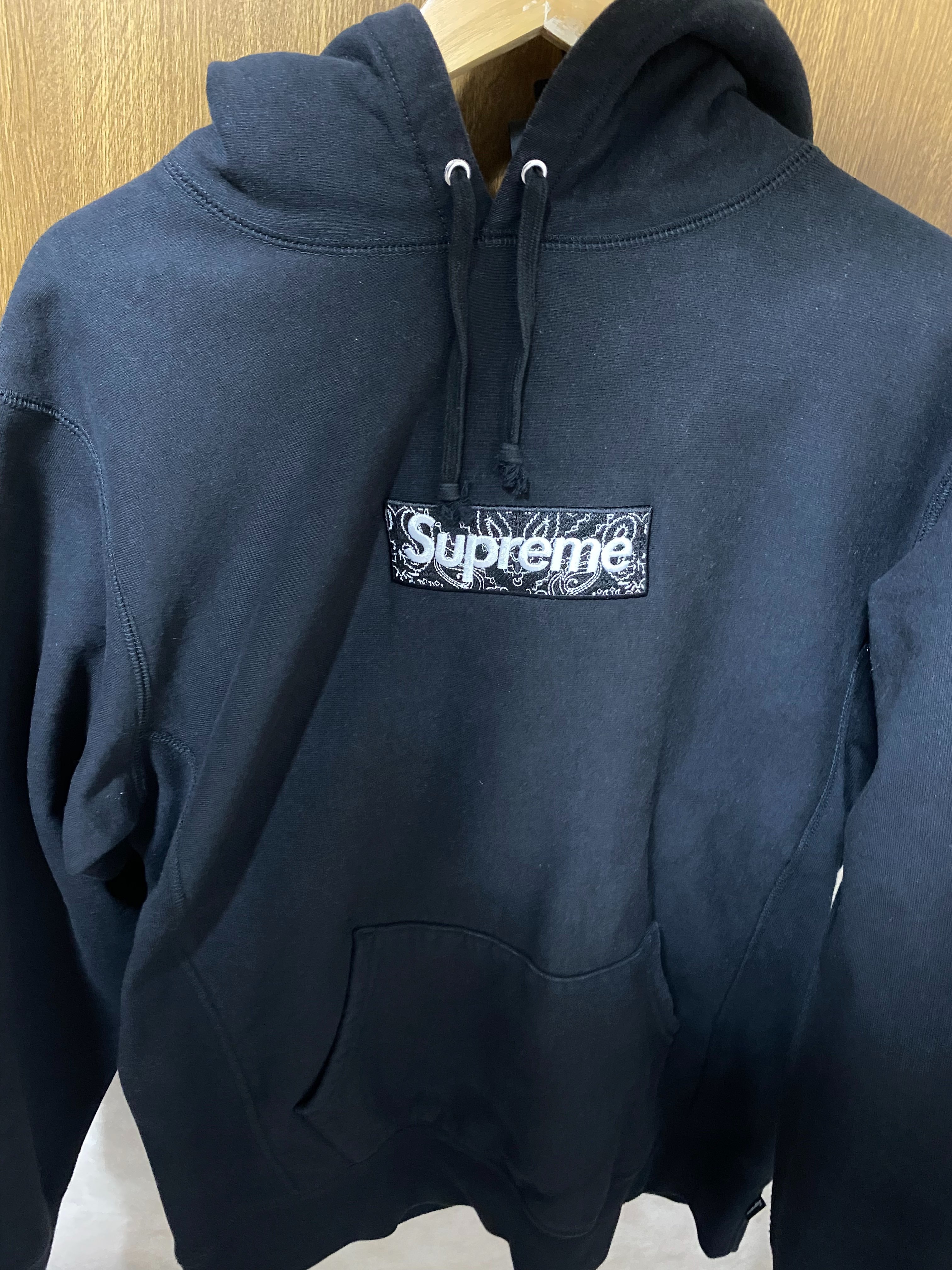 Supreme Bandana Box Logo Hooded Sweatshirt "Black"