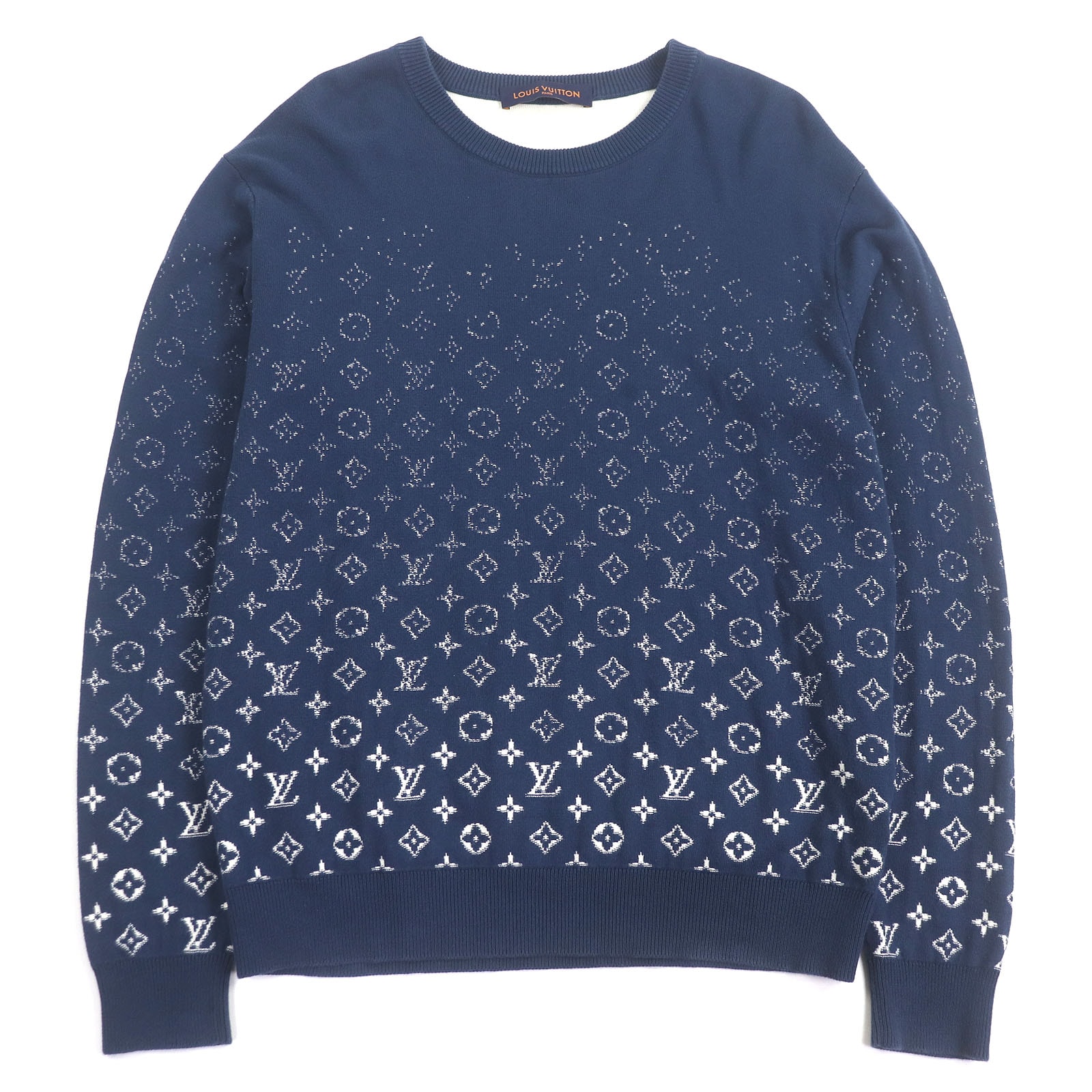 美品 ルイヴィトン セーター ネイビー メンズ L