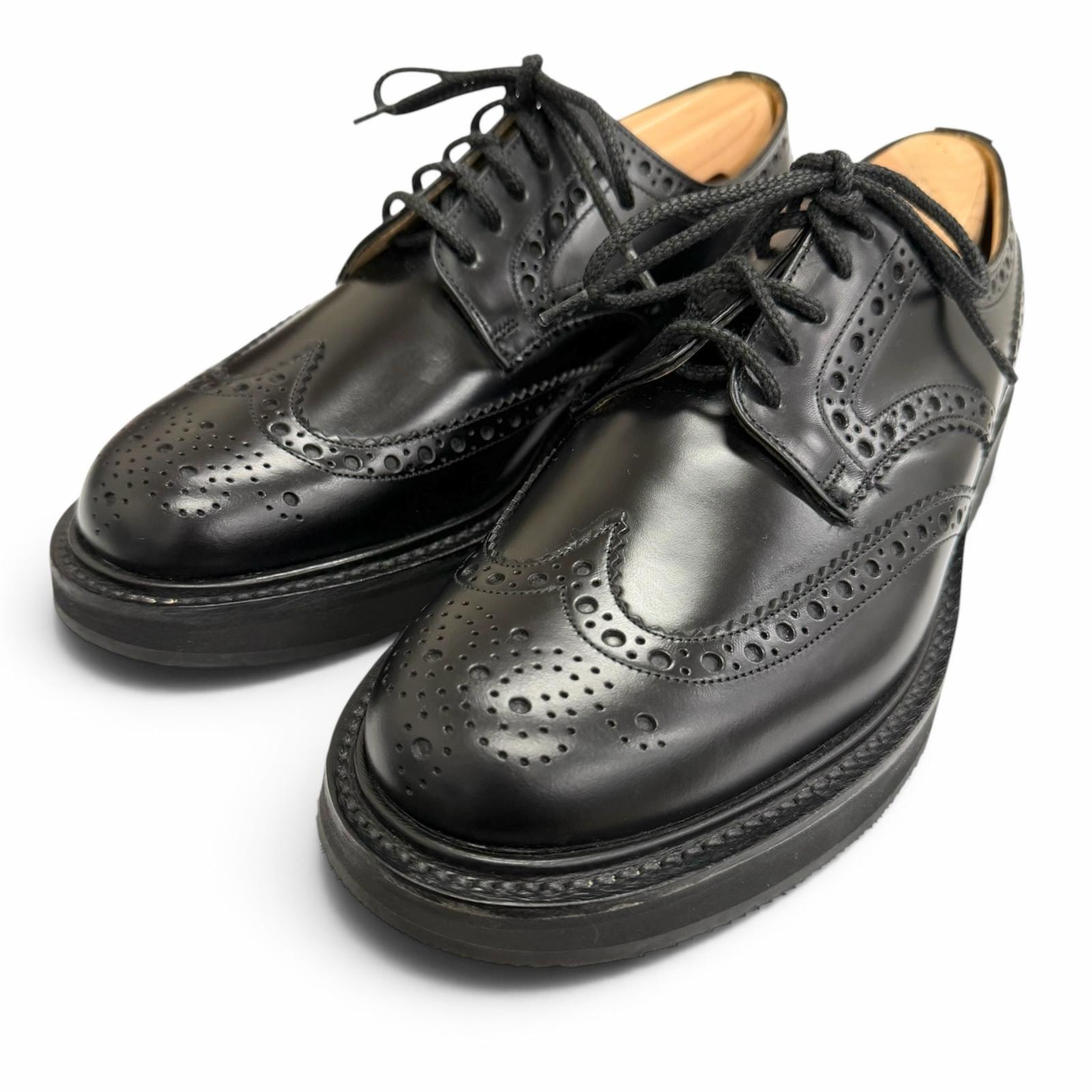 極美品 チャーチ ドレスシューズ NABURN ブラック メンズ 6.5