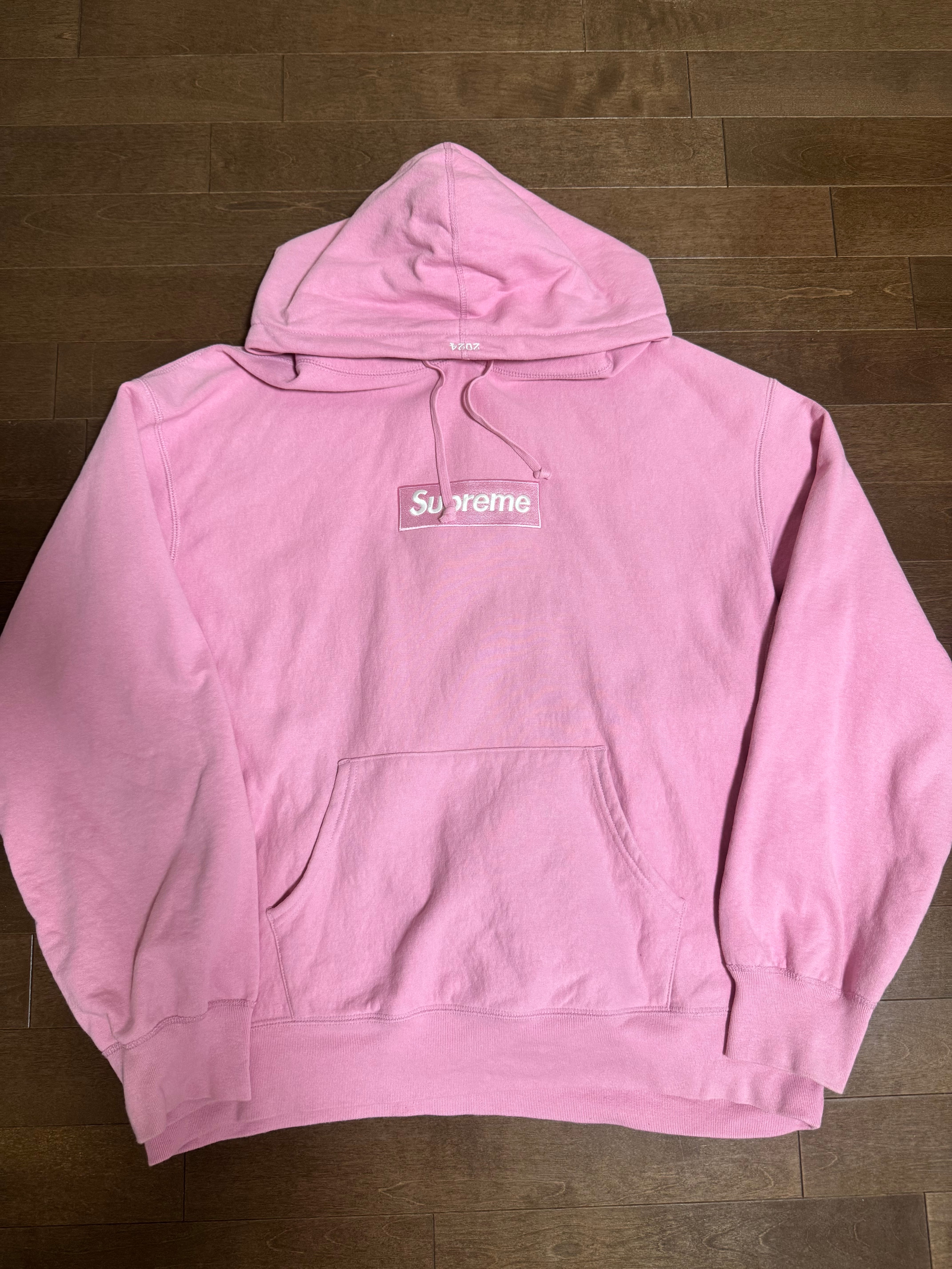 Supreme Box Logo Hooded Sweatshirt "Pink" (24FW)