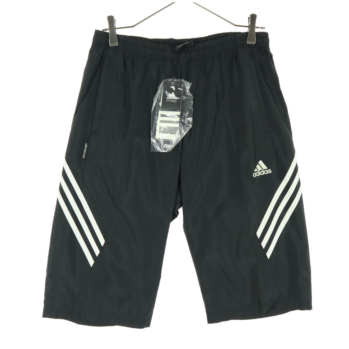 未使用 adidas アディダス ワンポイントロゴ ハーフパンツ M ブラック