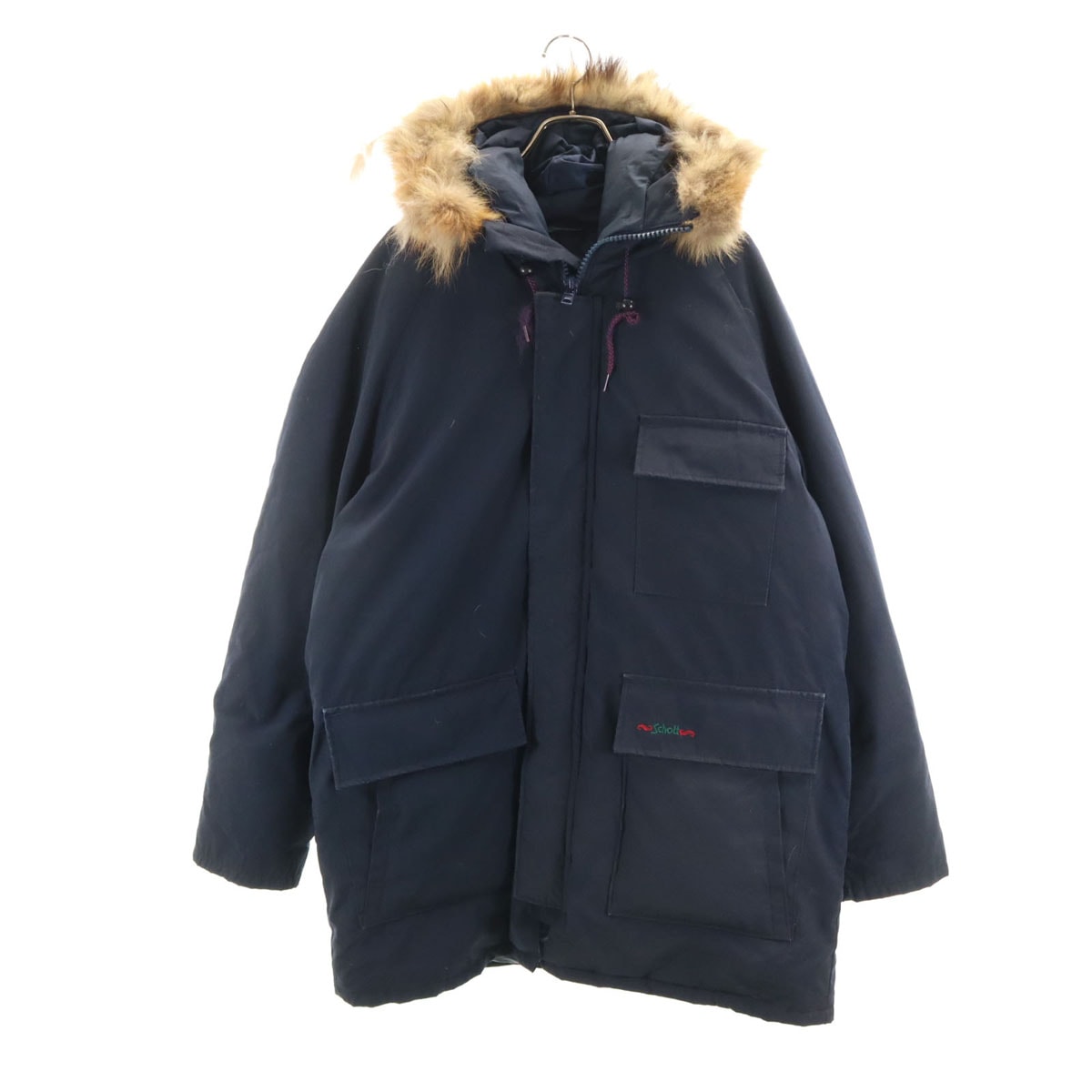 schott ショット USA製 ダウンコート L ネイビー