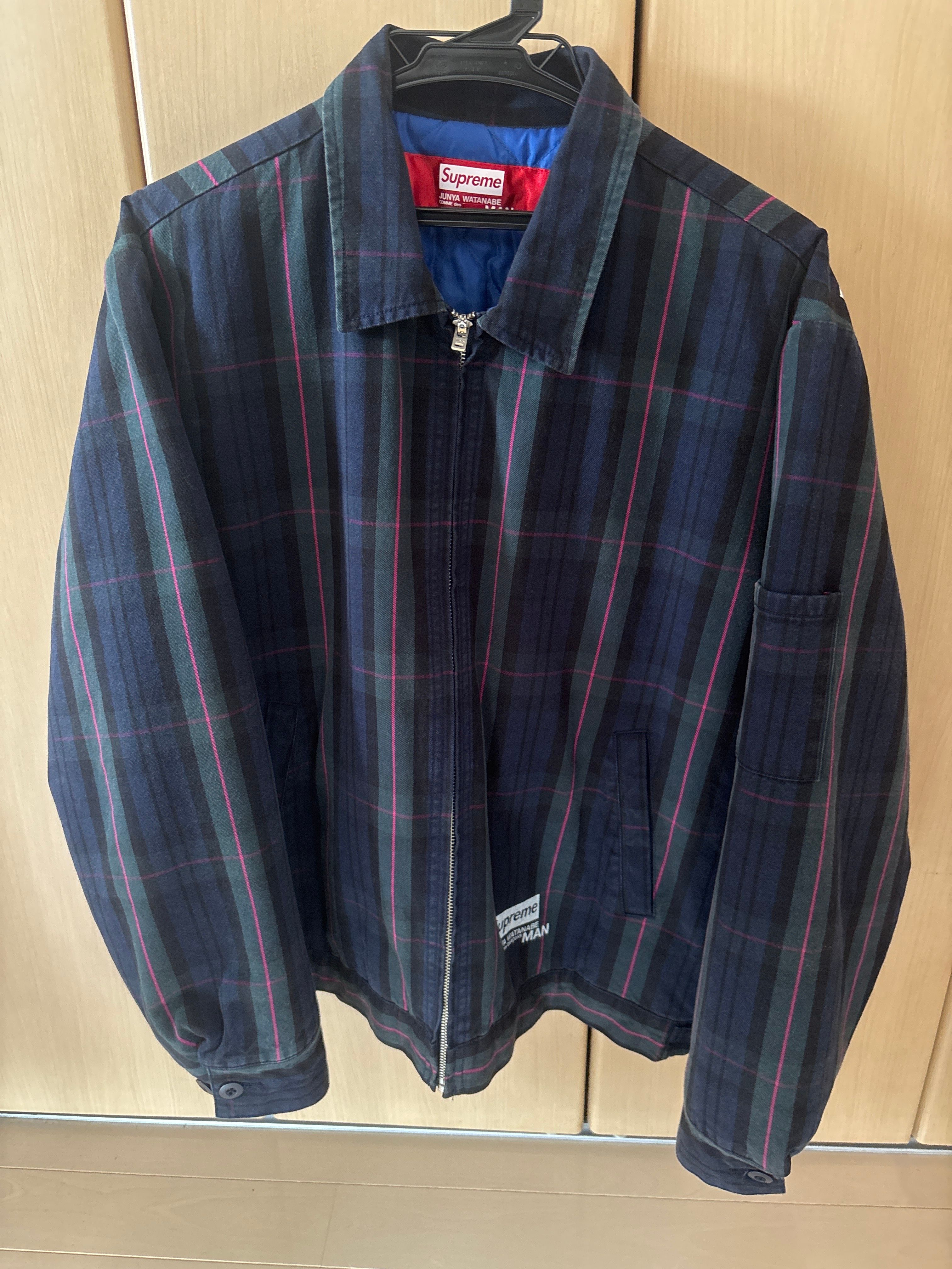Supreme / JUNYA WATANABE COMME des GARCONS MAN Printed Work Jacket "Navy Plaid"