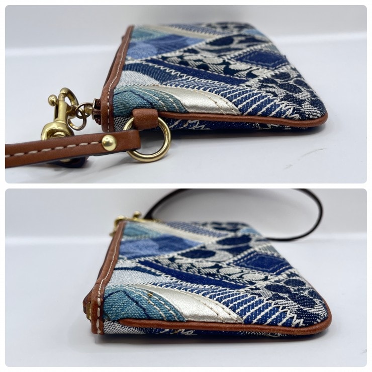 B (目立った傷や汚れなし)】COACH（コーチ）デニム パッチワーク