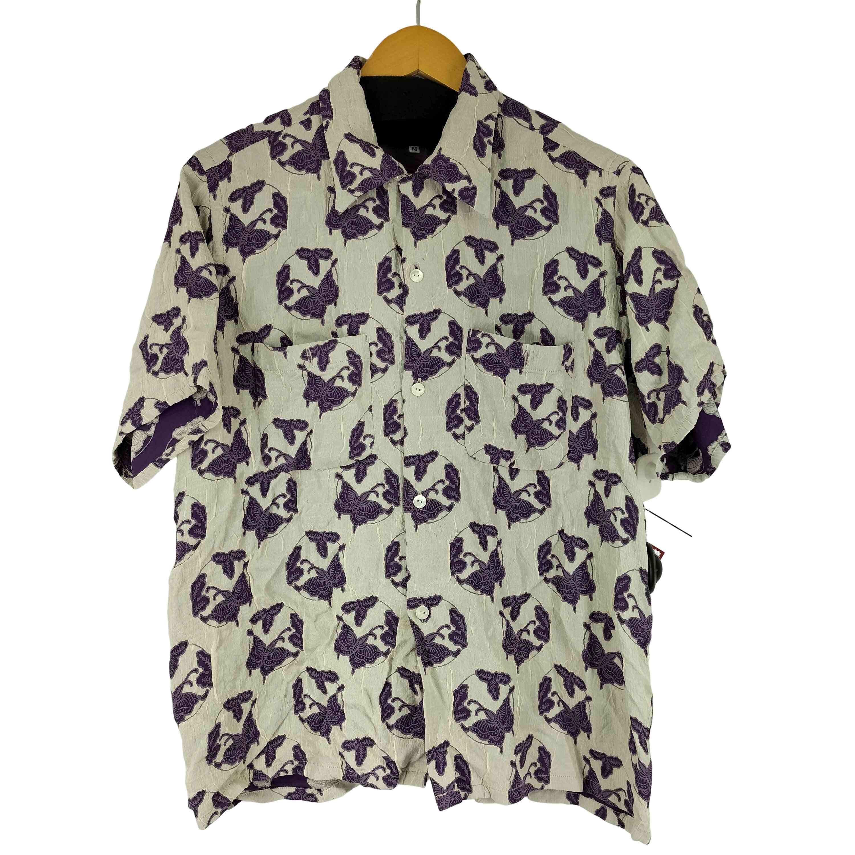 パープルパピヨン ジャガード S/S ワンナップシャツ【1143582622068】