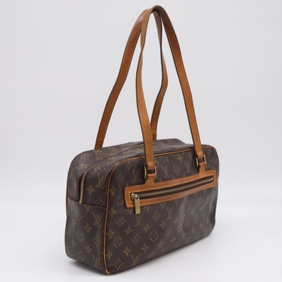 LOUIS VUITTON ルイ・ヴィトン モノグラム シテGM M51181 ハンドバッグ ブラウン ベージュ コーティングキャンバス レザー レディース