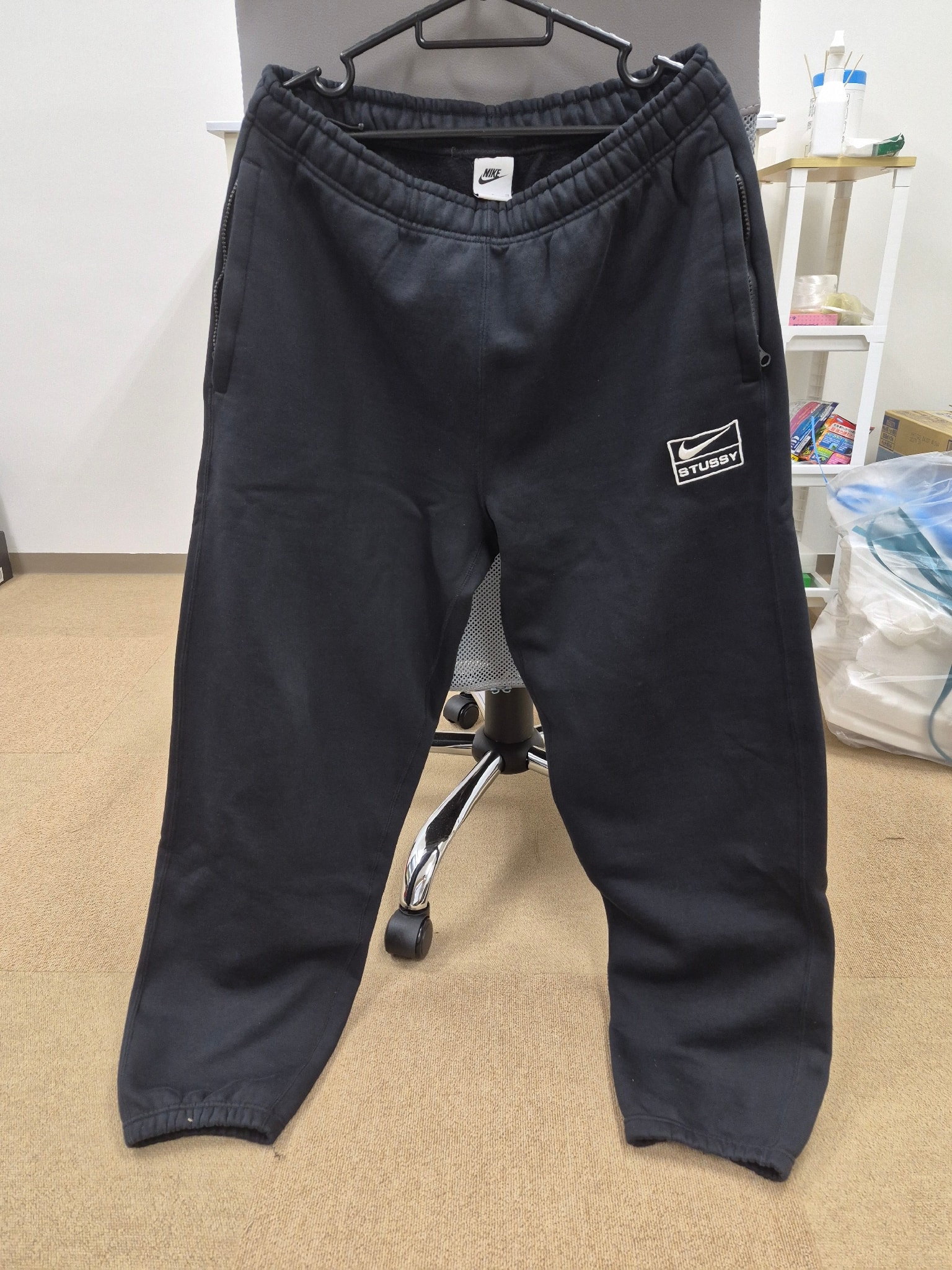 Stussy x Nike Washed Pants (US Size) "Black" DO5296-010