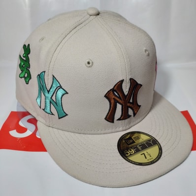 Supreme / New York Yankees Kanji New Era "Tan"