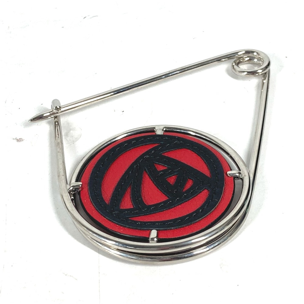 ロエベ LOEWE ローズ メカノピン 薔薇 バラ 111.19.043 17A アクセサリー ブローチ メタル シルバー 新品同様
