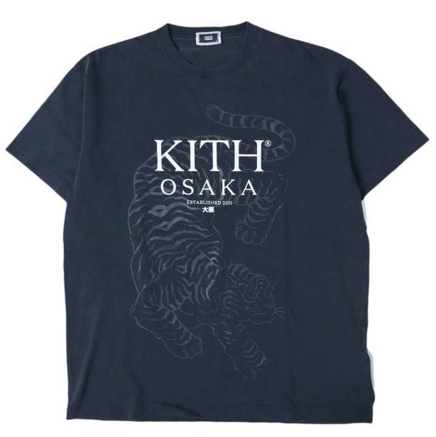 KITH NYC キスニューヨークシティ 25SS OSAKA TIGER TEE 大阪 タイガー Tシャツ 25073060006410 M NAVY 半袖 KITH OSAKAオープン記念 トップス g28206