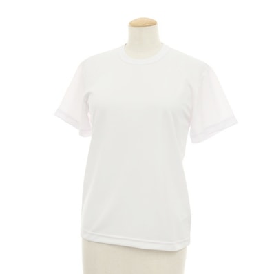 【中古】コムデギャルソン コムデギャルソン COMME des GARCONS COMME des GARCONS 2025年春夏 ポリエステル クルーネック 半袖Tシャツ ホワイト【サイズXS】【レディース】