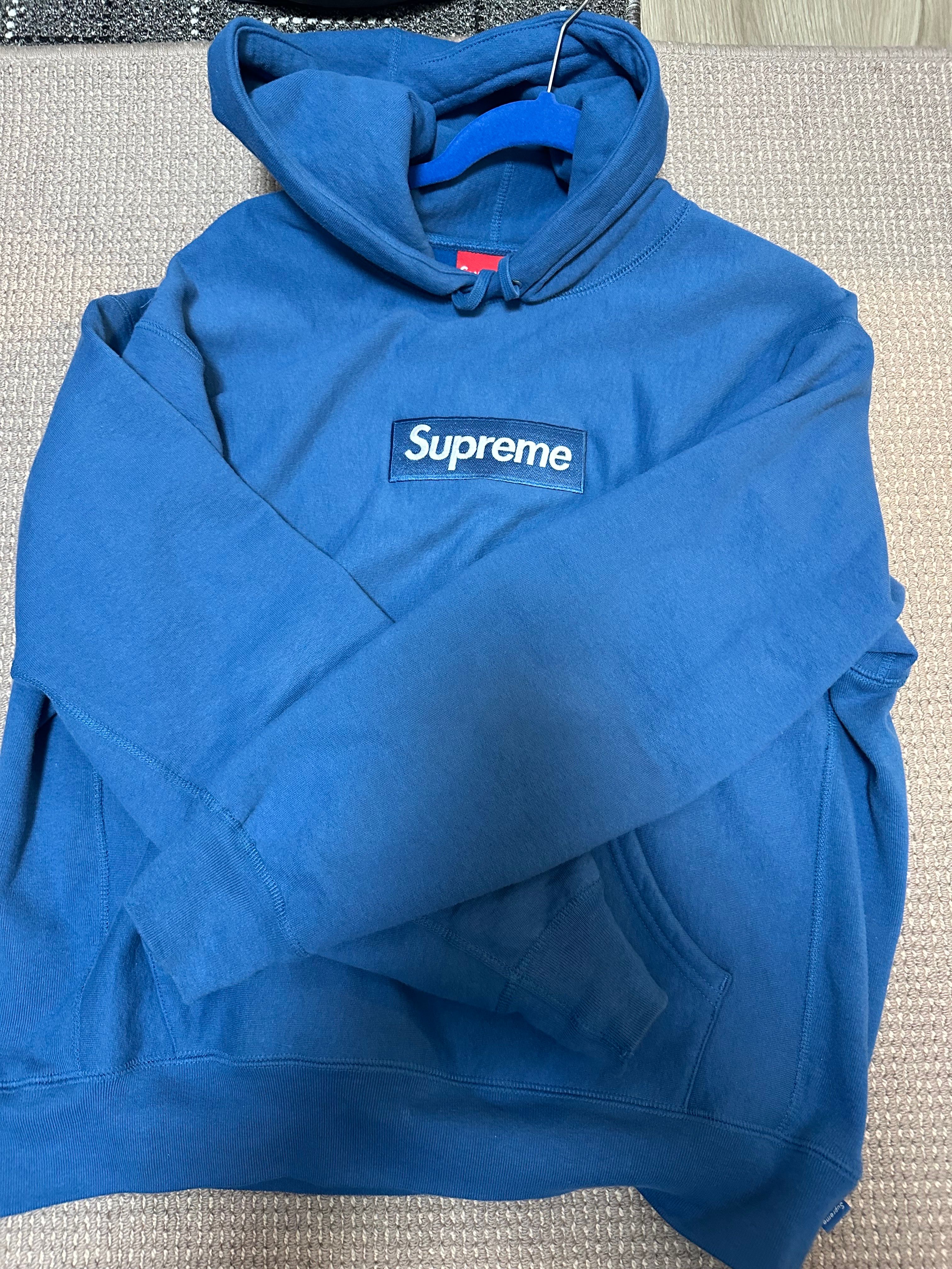 Supreme Box Logo Hooded Sweatshirt "Blue" (23FW)