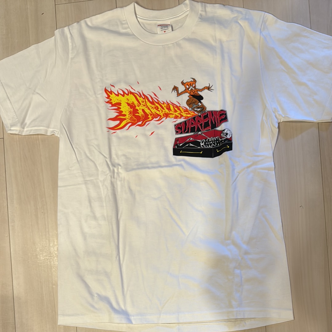 Supreme x Thrasher Back Tail Tee "White"
