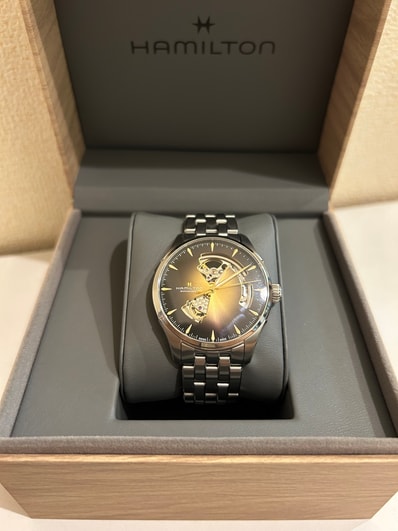 Hamilton Jazzmaster Open Heart Auto 40mm "Silver/Gold"