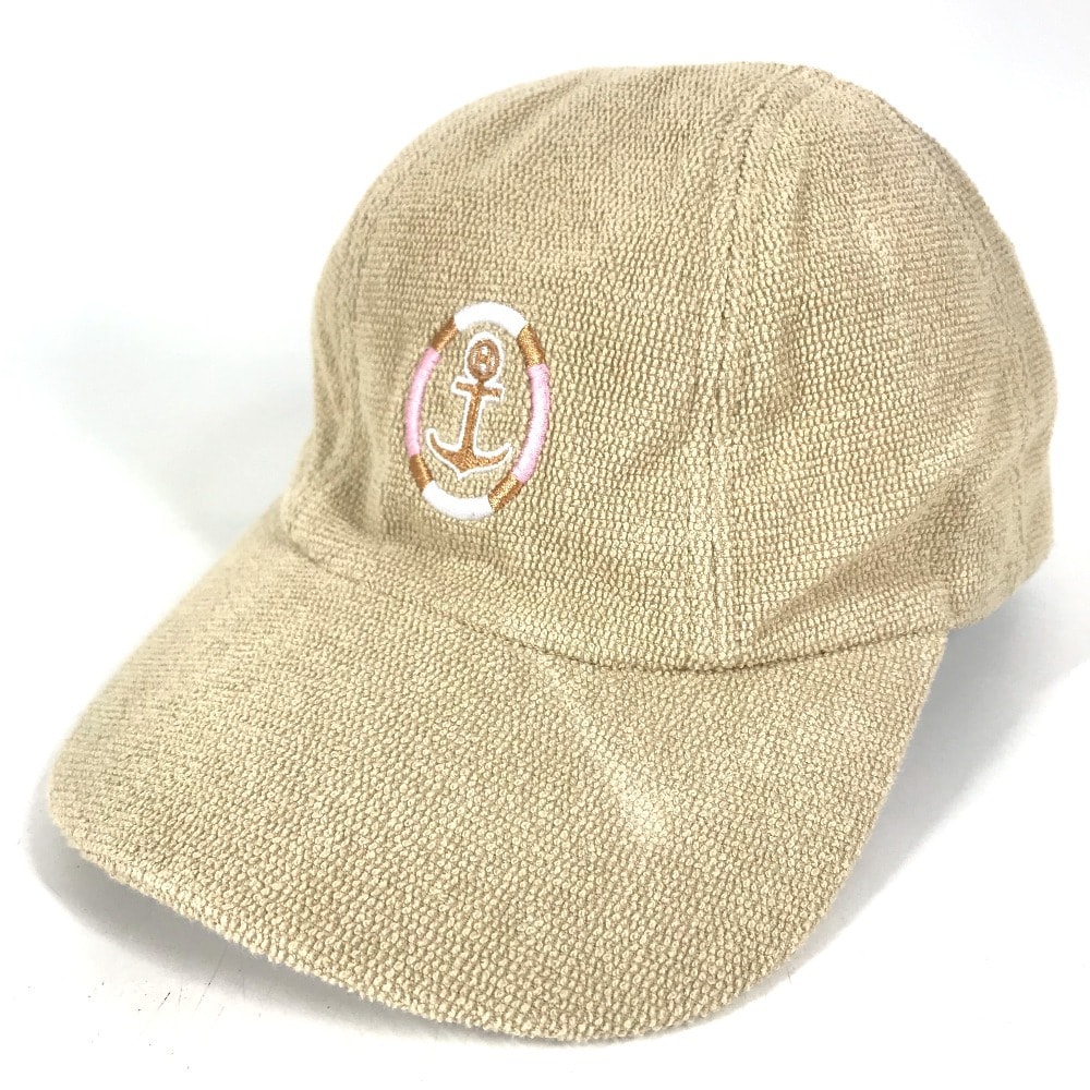 エルメス HERMES キャスケット デイヴィス ヨット H251050N S1SM パイル 帽子 キャップ帽 ベースボール キャップ コットン サーブル ベージュ 未使用