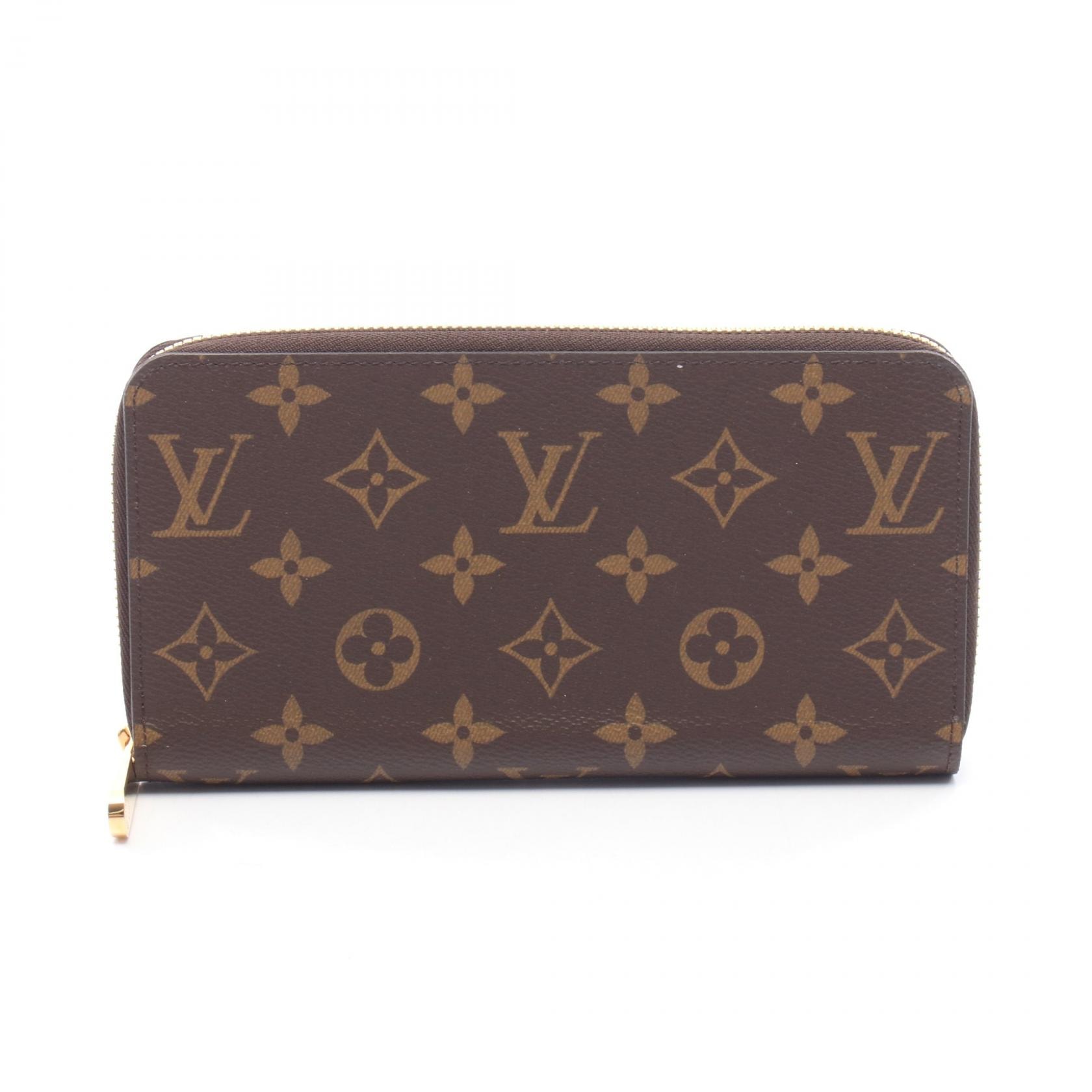 ルイ・ヴィトン LOUIS VUITTON ジッピーウォレット モノグラム ラウンド長財布 財布 PVC メンズ レディース ブラウン系 M42616 【中古】