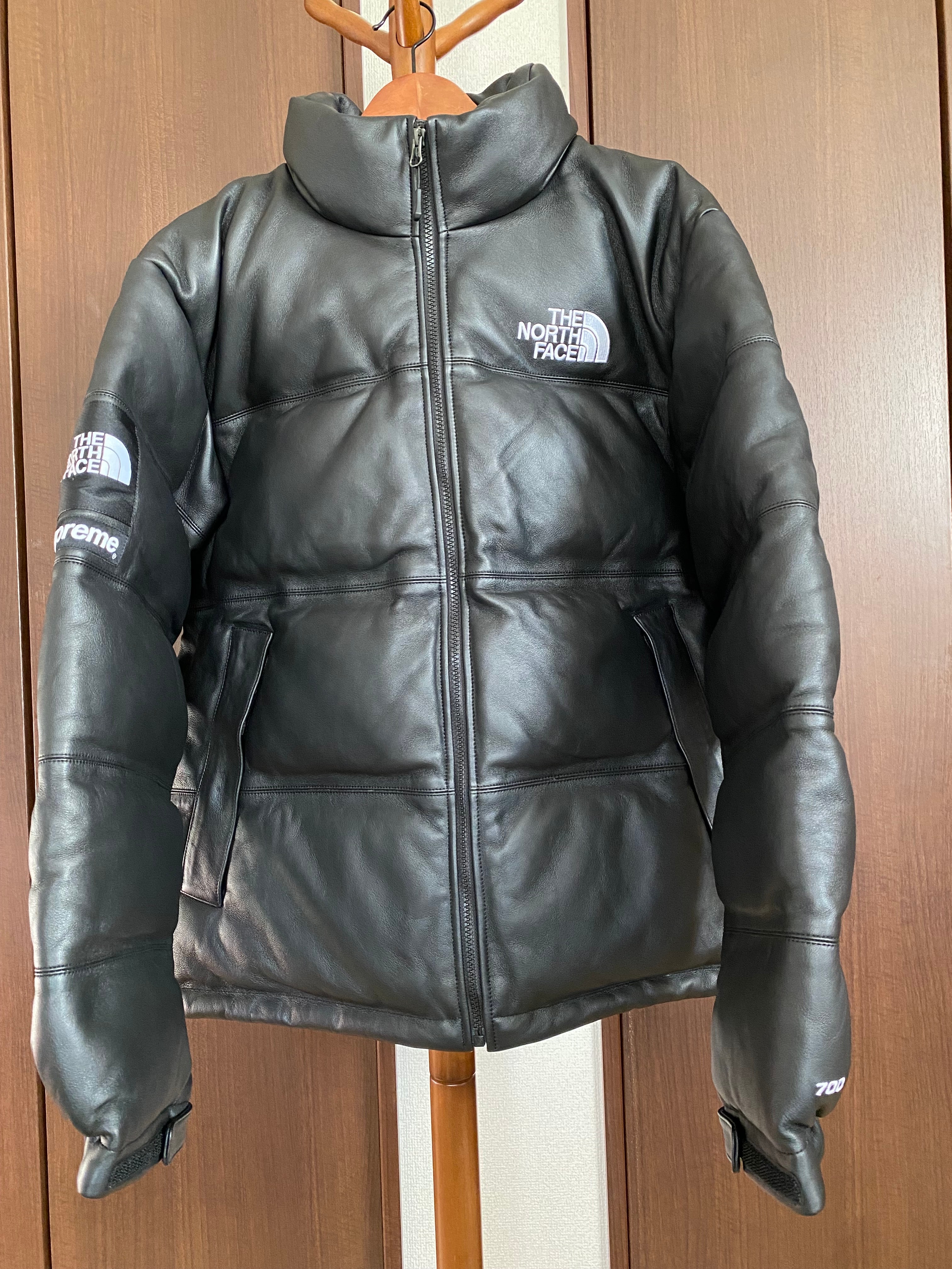 Supreme x The North Face Leather Nuptse Jacket "Black"