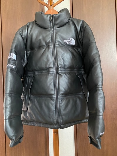 Supreme x The North Face Leather Nuptse Jacket "Black"