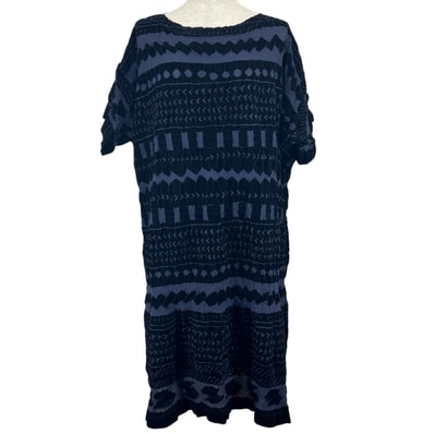 美品 ミーイッセイミヤケ ワンピース ネイビー レディース M164FH582