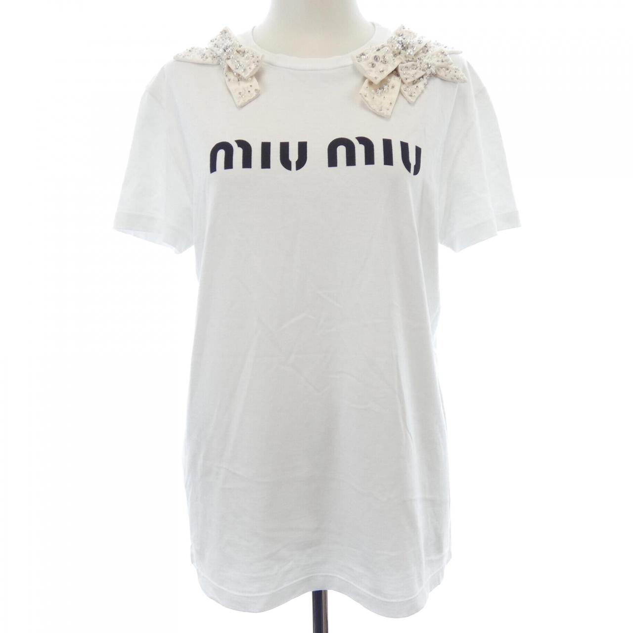 ミュウミュウ MIU MIU MJN292 1YMT Tシャツ