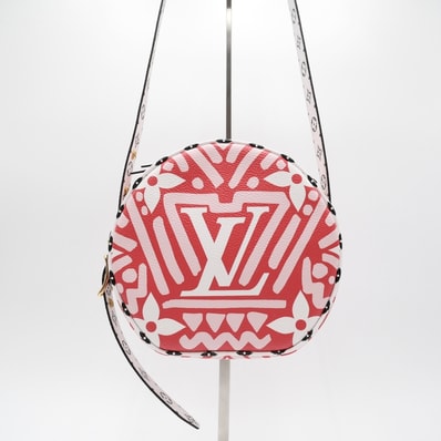 LOUIS VUITTON(ルイ ヴィトン)ボワット・シャポー スープル モノグラム ジャイアント ショルダーバッグ ルージュ ホワイト マルチカラー M45364【中古】