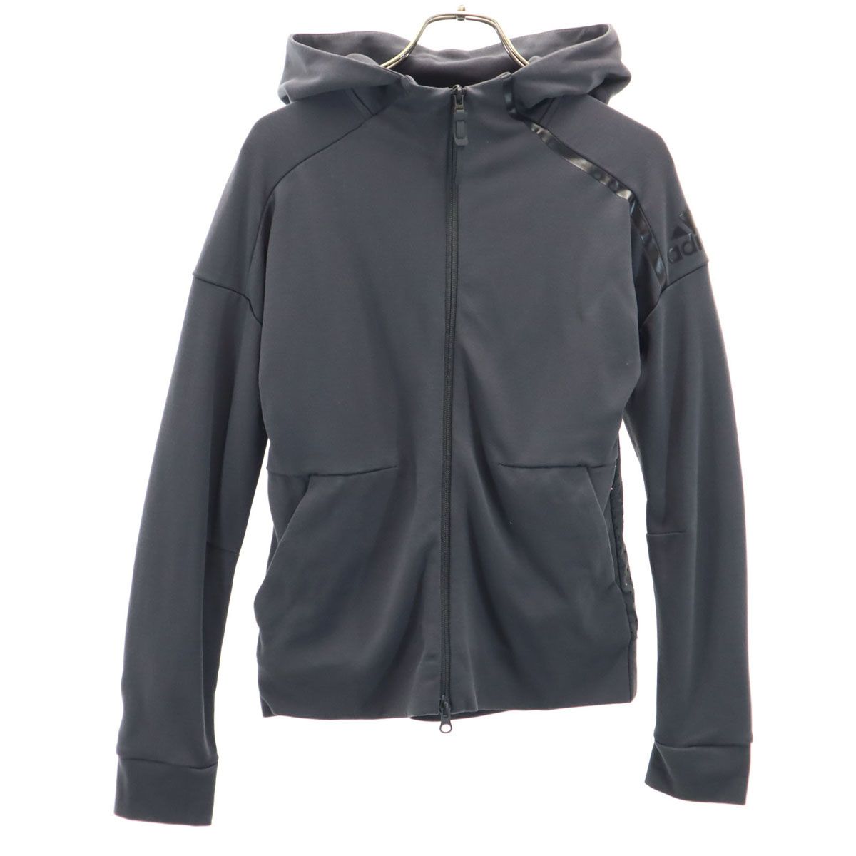 adidas アディダス トレーニング 長袖 ジップパーカー M グレー系