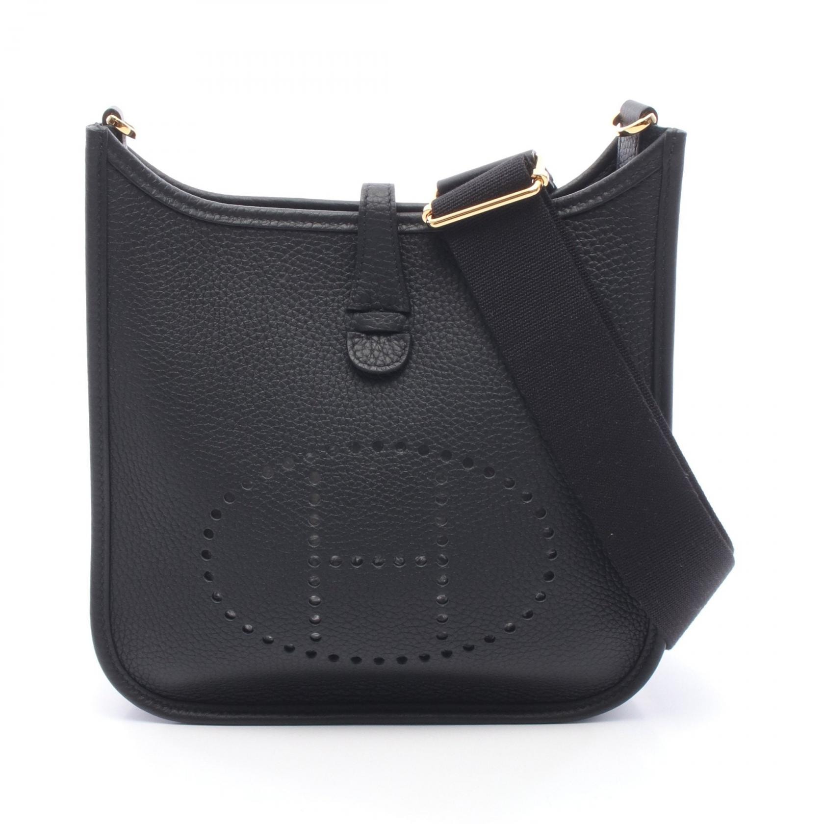 エルメス HERMES エヴリン23 ショルダーバッグ バッグ レザー トリヨンクレマンス トリヨンクレマンス レディース ブラック系 【中古】