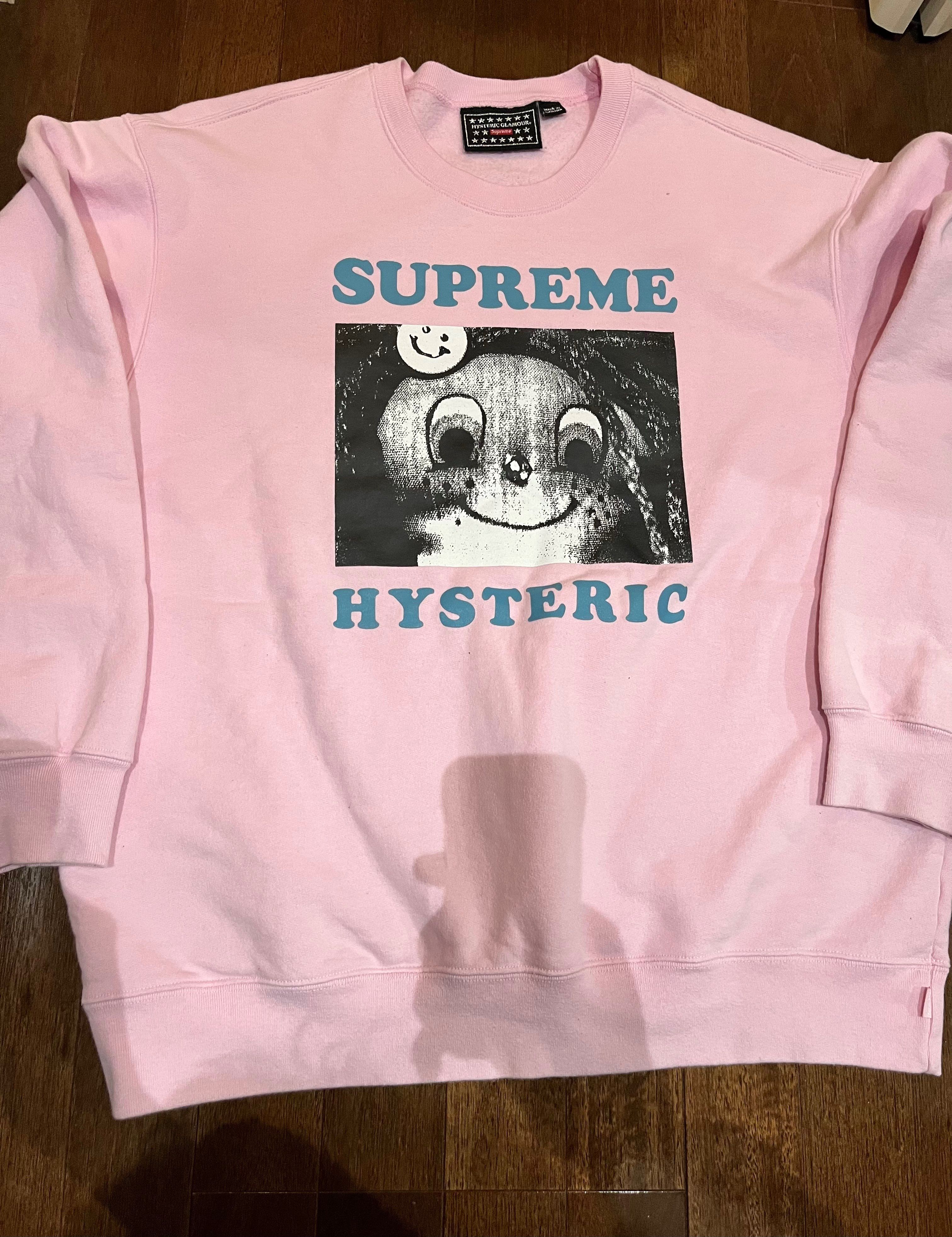 Supreme x HYSTERIC GLAMOUR Crewneck "Pink"