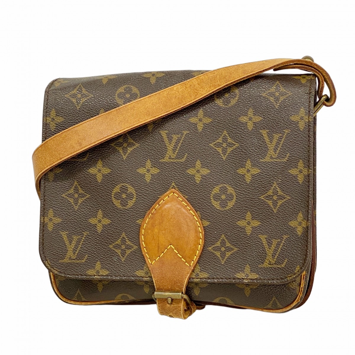 【6dd4837】ルイヴィトン ショルダーバッグ モノグラム カルトシエールMM M51253 ブラウン【中古】レディース