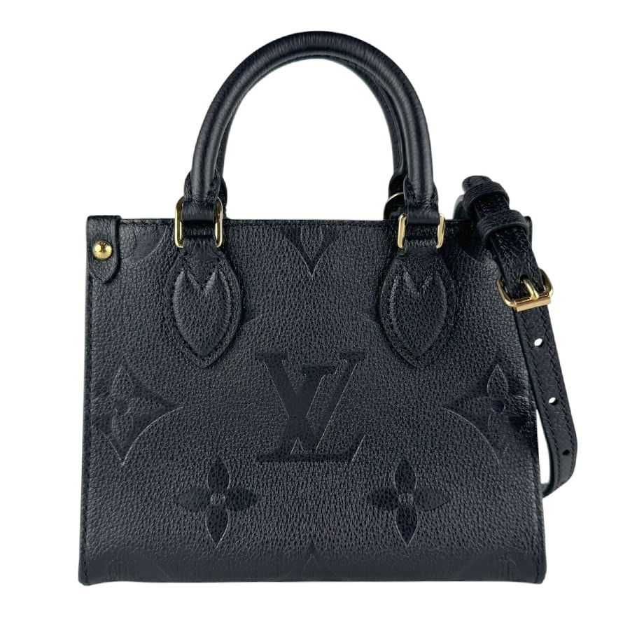 ルイ ヴィトン LOUIS VUITTON ハンドバッグ ショルダーバッグ モノグラム アンプラント オンザゴーBB モノグラムアンプラント ノワール レディース M46993【中古】 z9625