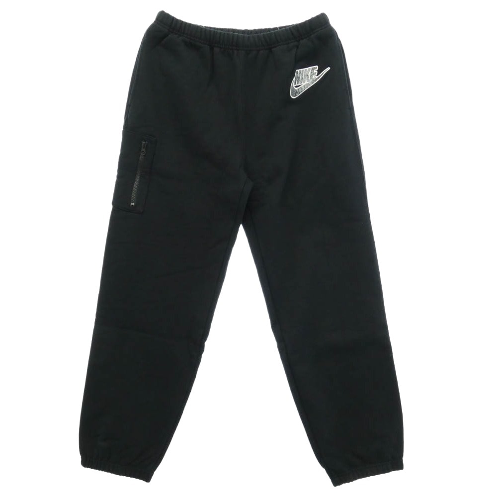 Supreme シュプリーム NIKE ナイキ 21SS DB2843-010 × NIKE Cargo Sweatpant 【フェイクバスターズ鑑定済】スネークスキンロゴ ロゴ刺繍 サイドポケット カーゴ スウェット パンツ【新古品】【未使用】【中古】