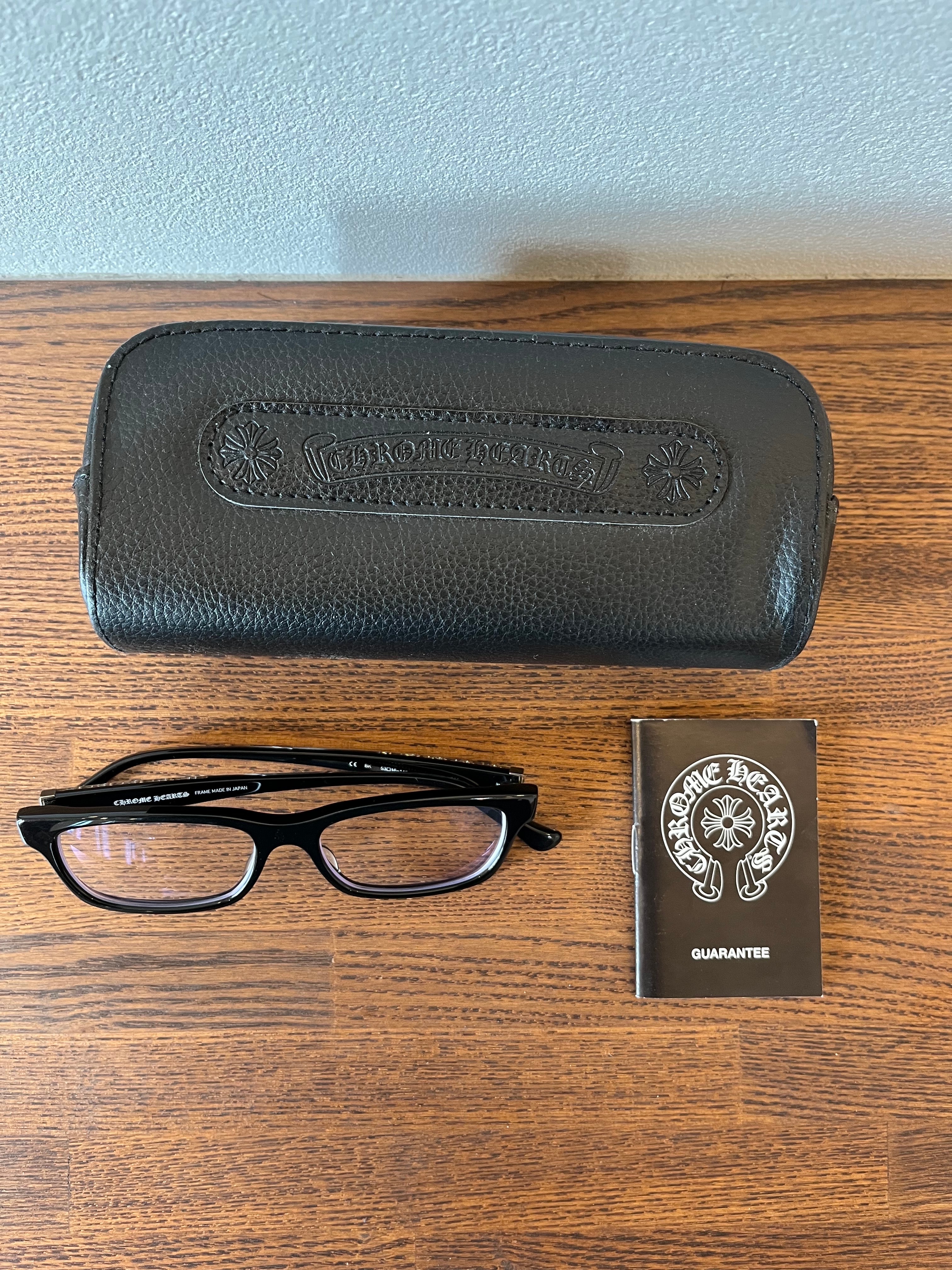 Chrome Hearts DROP BOX CH Plus Temple Wellington Sunglasses "Black/Silver"