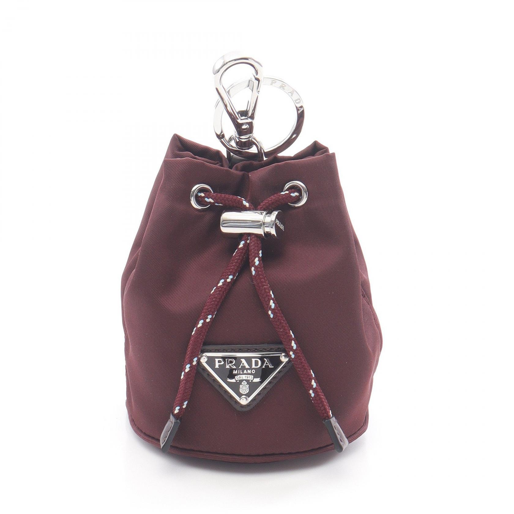 プラダ PRADA Re-Nylon スピードロック チャーム アクセサリー ナイロン レディース ボルドー系 2TT2022HE1F0007 【新品】