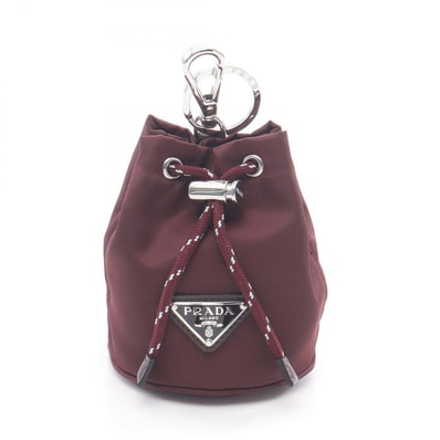 プラダ PRADA Re-Nylon スピードロック チャーム アクセサリー ナイロン レディース ボルドー系 2TT2022HE1F0007 【新品】