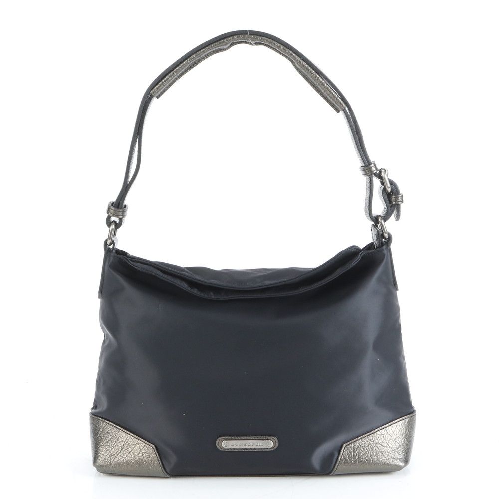 ■極美品 バーバリー チェックショルダーバッグ レザー×ナイロン