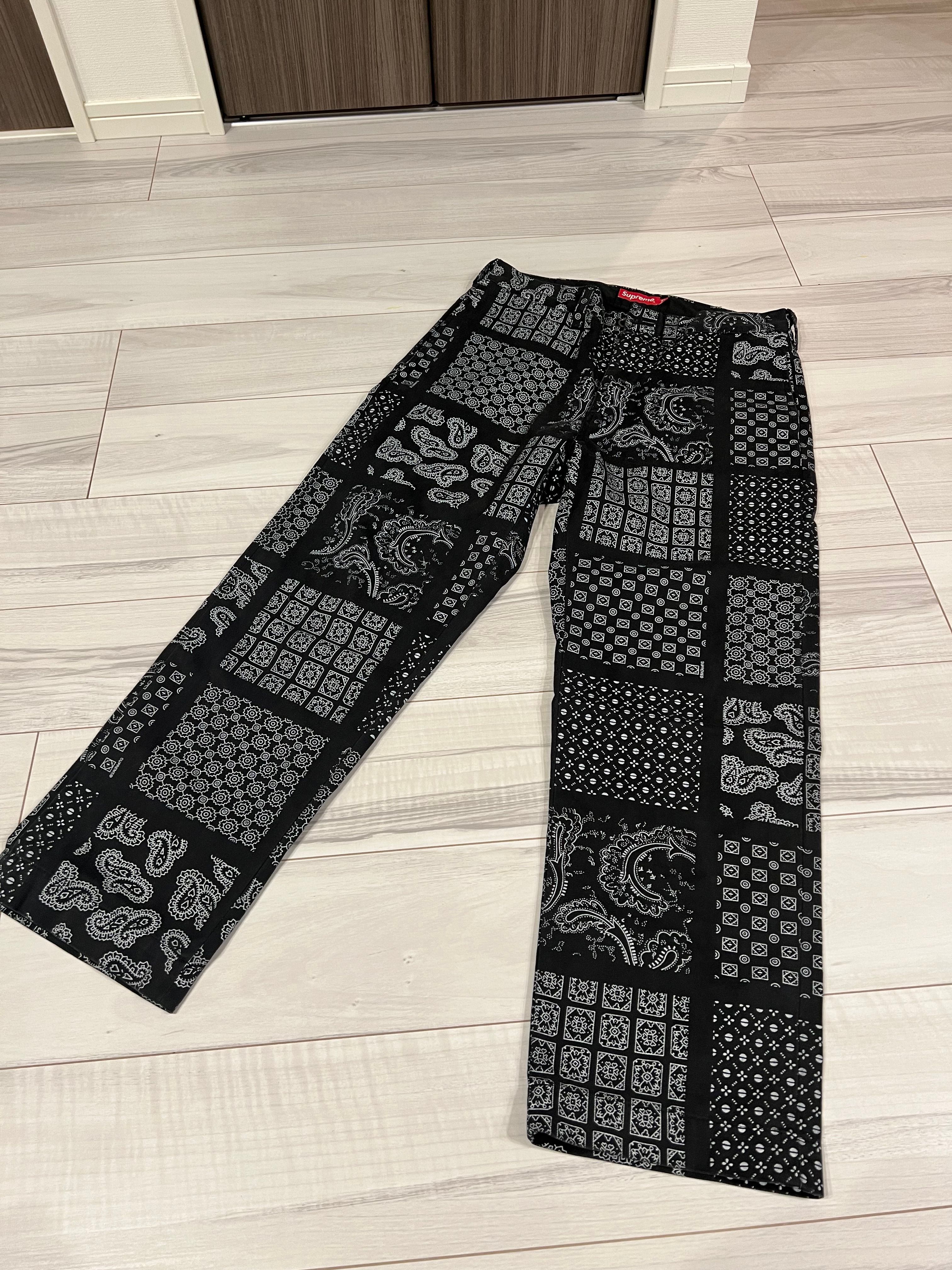 Supreme Paisley Grid Chino Pant 