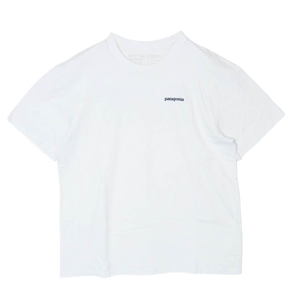 patagonia パタゴニア 19SS STY39174SP19 M's P 6 Logo Responsibili-Tee ロゴ プリント Tシャツ 半袖 カットソー ホワイト系 L【中古】