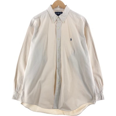 古着 ラルフローレン Ralph Lauren BLAKE 長袖 ボタンダウン コットンチノシャツ メンズXL相当/eaa527806